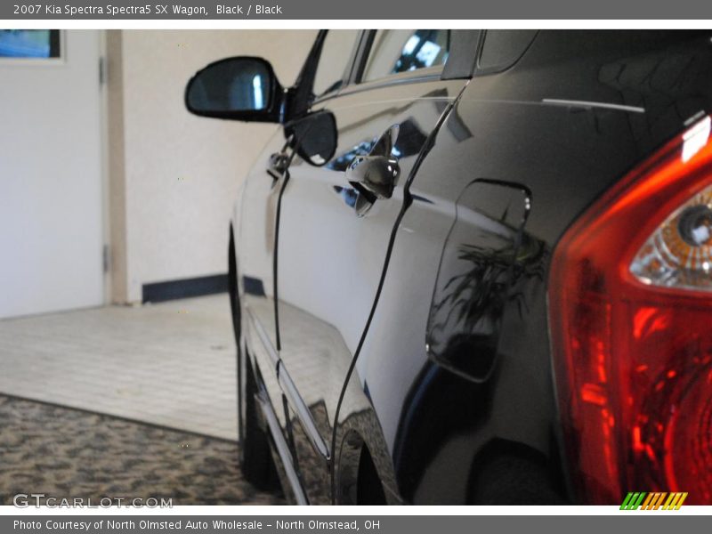 Black / Black 2007 Kia Spectra Spectra5 SX Wagon