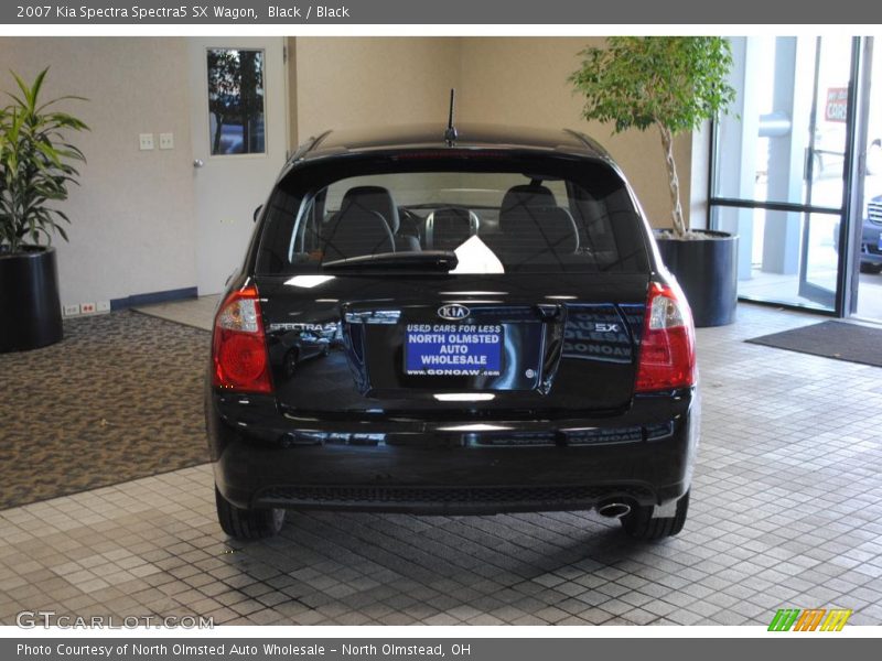 Black / Black 2007 Kia Spectra Spectra5 SX Wagon