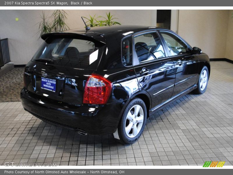 Black / Black 2007 Kia Spectra Spectra5 SX Wagon