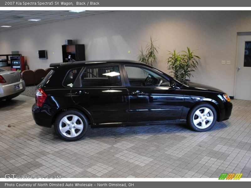 Black / Black 2007 Kia Spectra Spectra5 SX Wagon