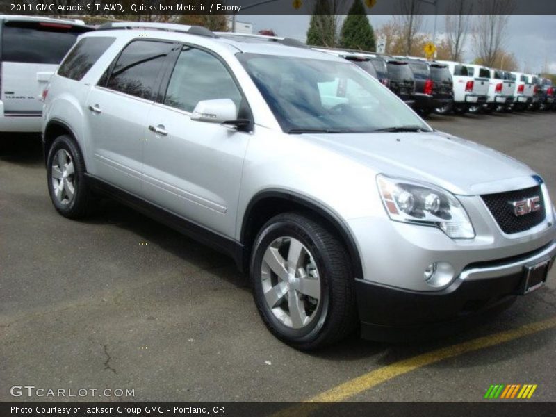 Quicksilver Metallic / Ebony 2011 GMC Acadia SLT AWD