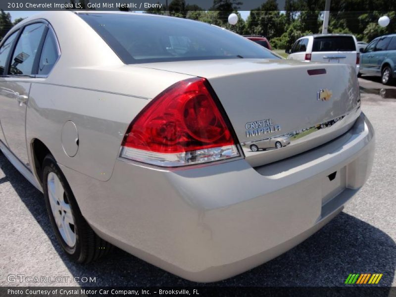 Gold Mist Metallic / Ebony 2010 Chevrolet Impala LS