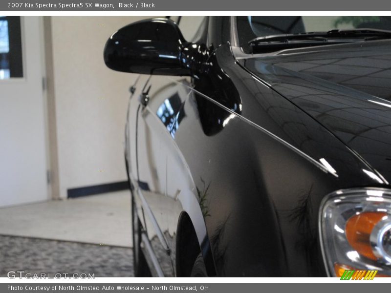 Black / Black 2007 Kia Spectra Spectra5 SX Wagon