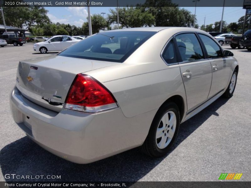 Gold Mist Metallic / Ebony 2010 Chevrolet Impala LS