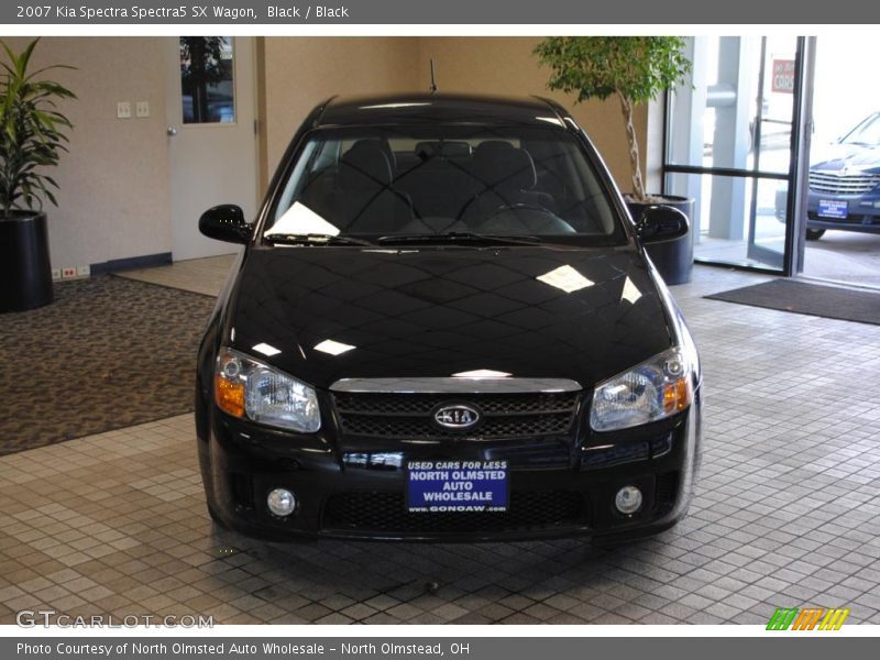 Black / Black 2007 Kia Spectra Spectra5 SX Wagon