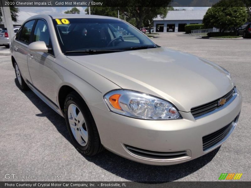 Gold Mist Metallic / Ebony 2010 Chevrolet Impala LS