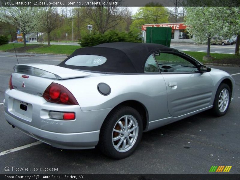 Sterling Silver Metallic / Black 2001 Mitsubishi Eclipse Spyder GS