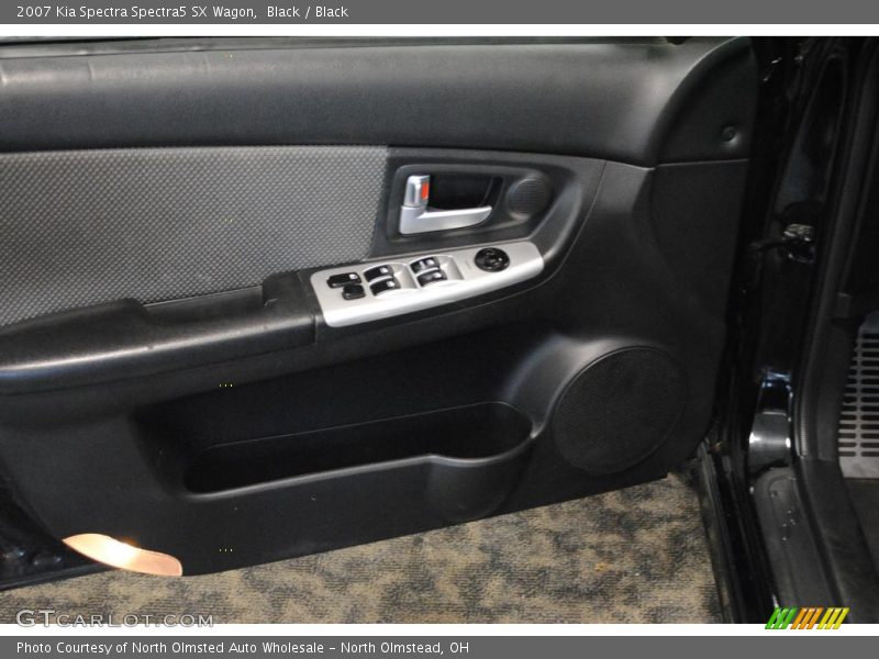 Black / Black 2007 Kia Spectra Spectra5 SX Wagon