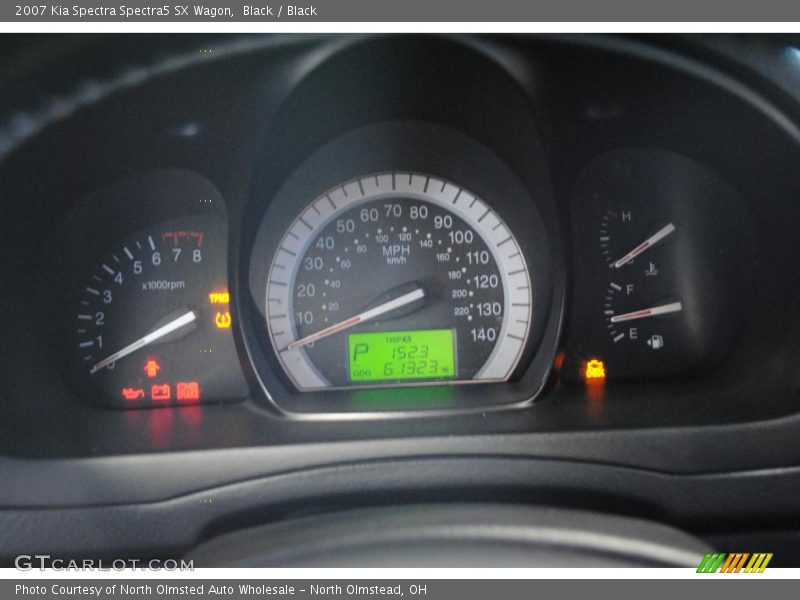 Black / Black 2007 Kia Spectra Spectra5 SX Wagon