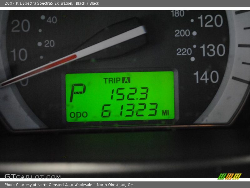 Black / Black 2007 Kia Spectra Spectra5 SX Wagon