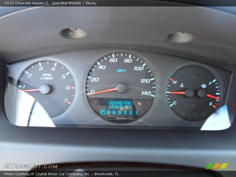 Gold Mist Metallic / Ebony 2010 Chevrolet Impala LS
