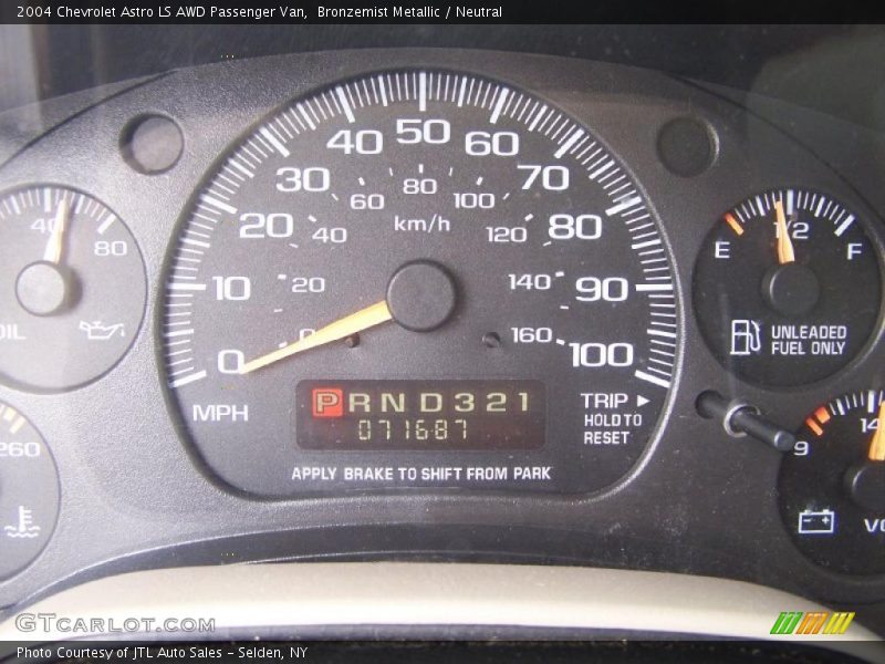  2004 Astro LS AWD Passenger Van LS AWD Passenger Van Gauges