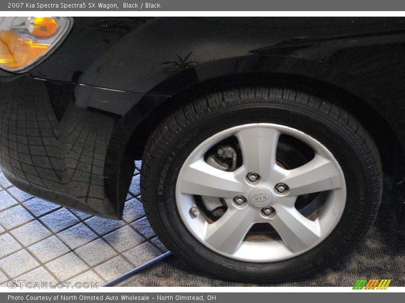 Black / Black 2007 Kia Spectra Spectra5 SX Wagon