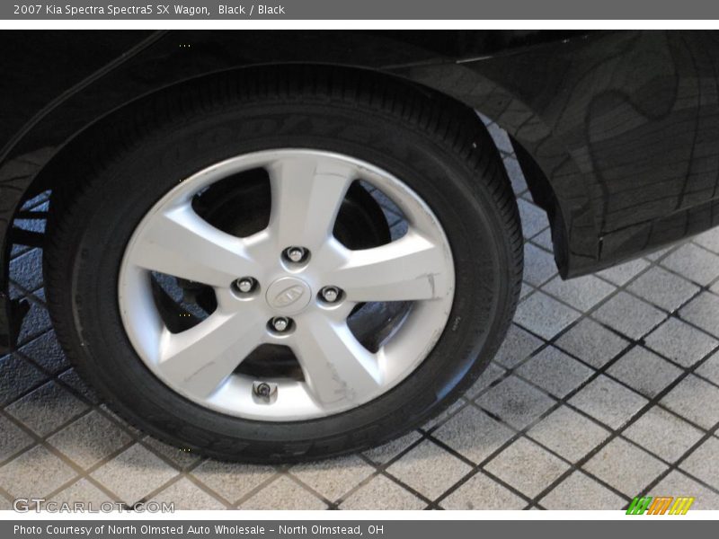 Black / Black 2007 Kia Spectra Spectra5 SX Wagon