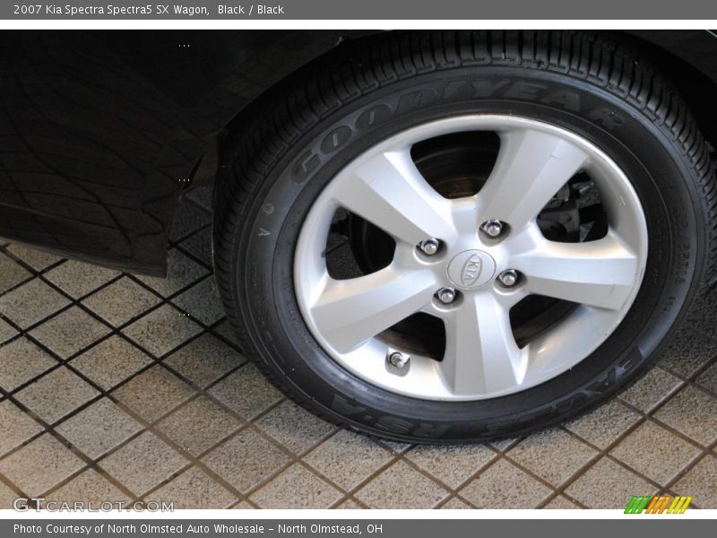 Black / Black 2007 Kia Spectra Spectra5 SX Wagon