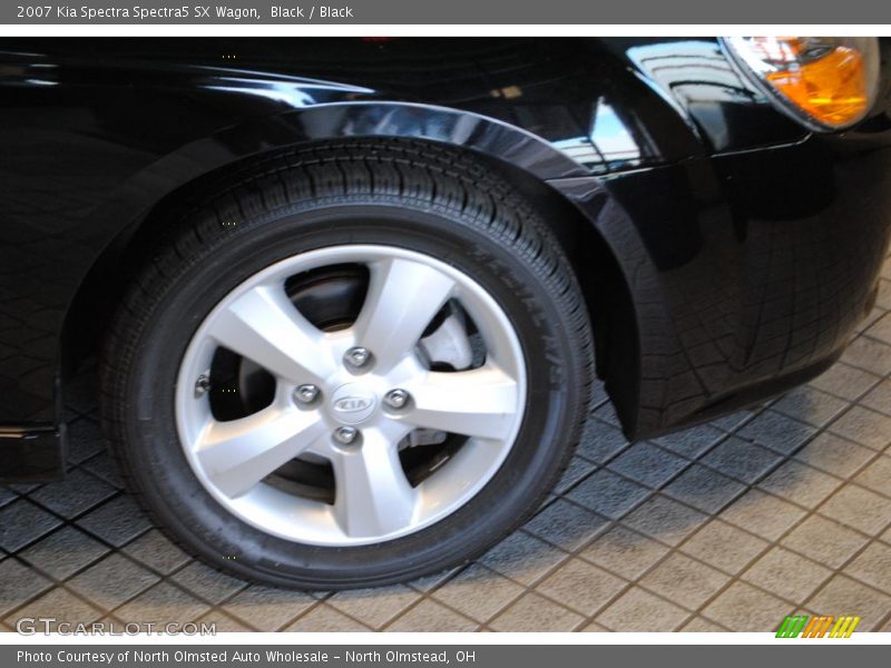 Black / Black 2007 Kia Spectra Spectra5 SX Wagon