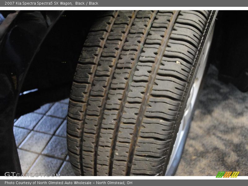 Black / Black 2007 Kia Spectra Spectra5 SX Wagon