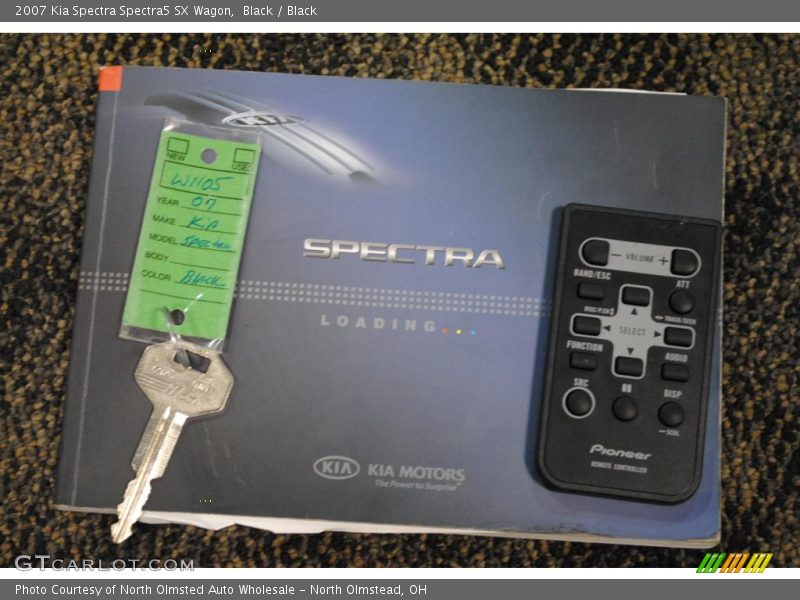 Black / Black 2007 Kia Spectra Spectra5 SX Wagon
