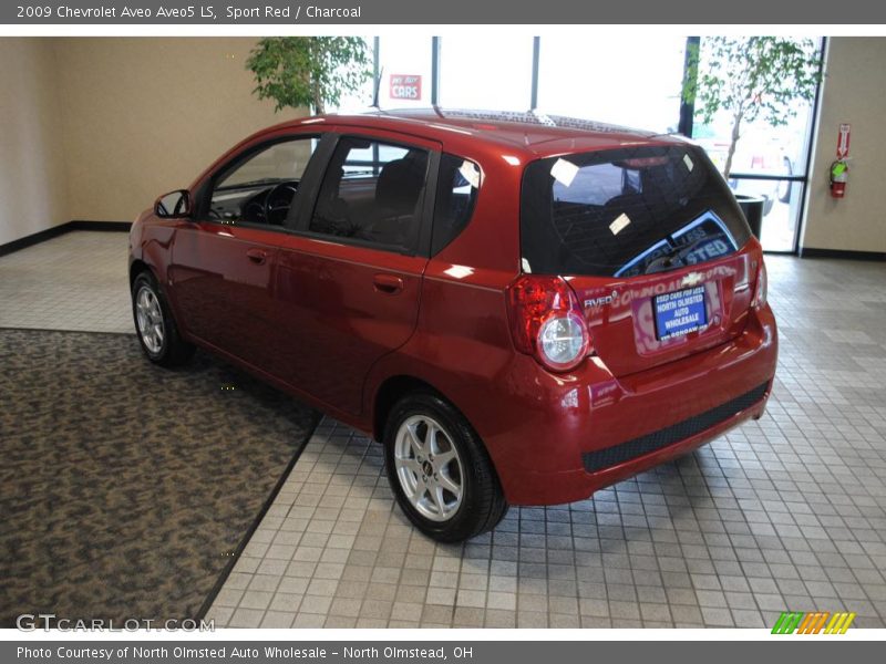 Sport Red / Charcoal 2009 Chevrolet Aveo Aveo5 LS