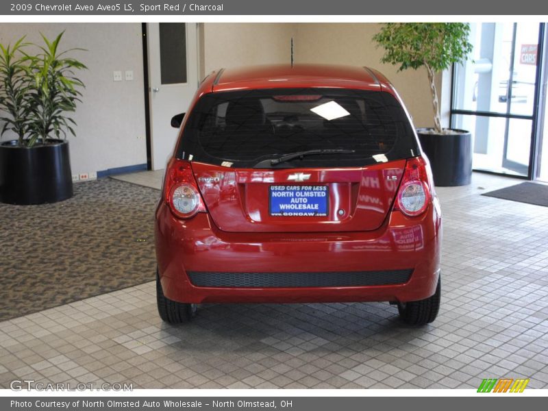 Sport Red / Charcoal 2009 Chevrolet Aveo Aveo5 LS