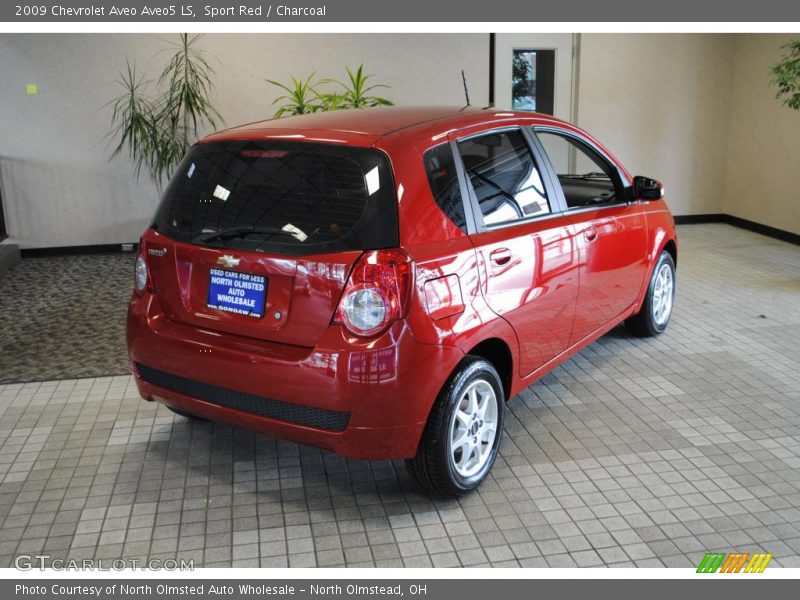 Sport Red / Charcoal 2009 Chevrolet Aveo Aveo5 LS