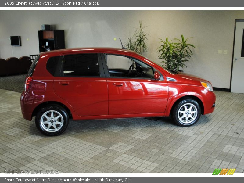 Sport Red / Charcoal 2009 Chevrolet Aveo Aveo5 LS