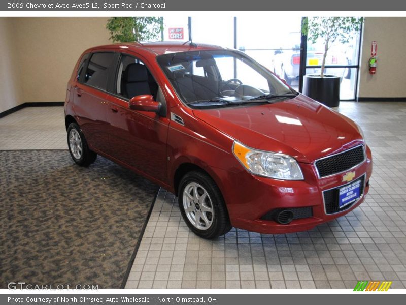 Sport Red / Charcoal 2009 Chevrolet Aveo Aveo5 LS