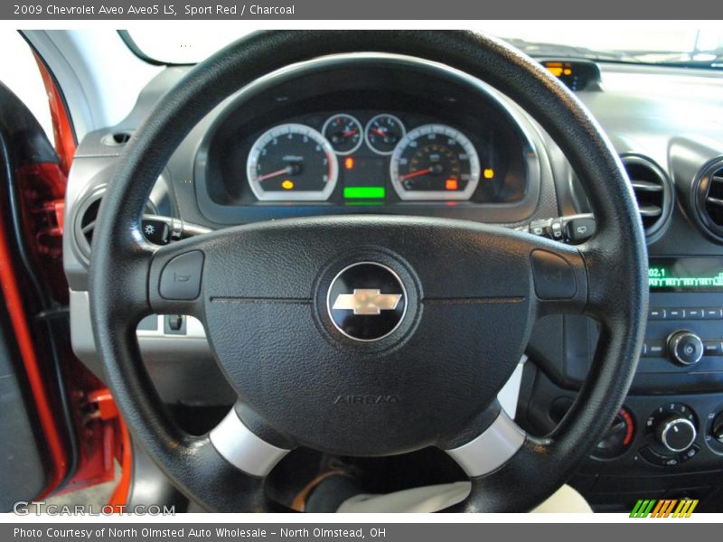 Sport Red / Charcoal 2009 Chevrolet Aveo Aveo5 LS