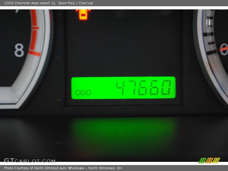 Sport Red / Charcoal 2009 Chevrolet Aveo Aveo5 LS