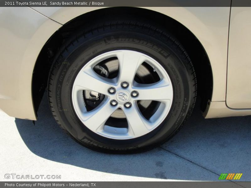 Sandy Beach Metallic / Bisque 2011 Toyota Sienna LE