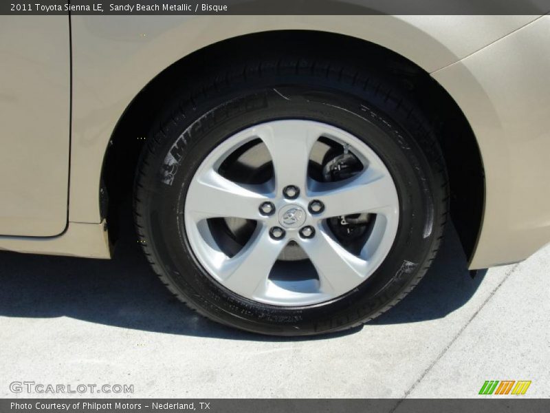 Sandy Beach Metallic / Bisque 2011 Toyota Sienna LE