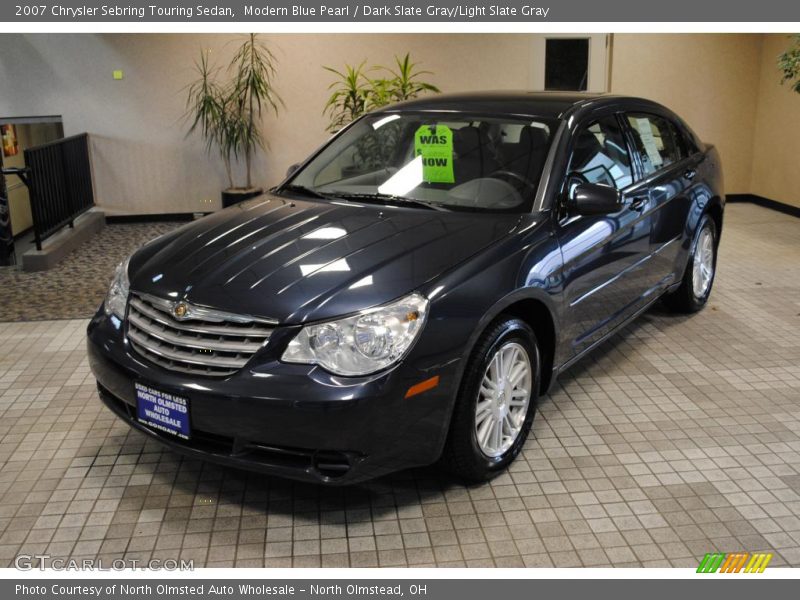 Modern Blue Pearl / Dark Slate Gray/Light Slate Gray 2007 Chrysler Sebring Touring Sedan