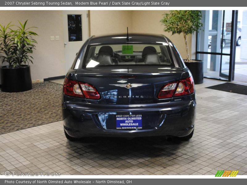 Modern Blue Pearl / Dark Slate Gray/Light Slate Gray 2007 Chrysler Sebring Touring Sedan