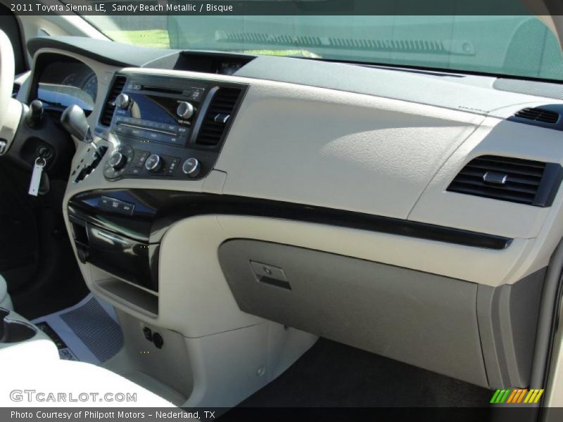 Sandy Beach Metallic / Bisque 2011 Toyota Sienna LE