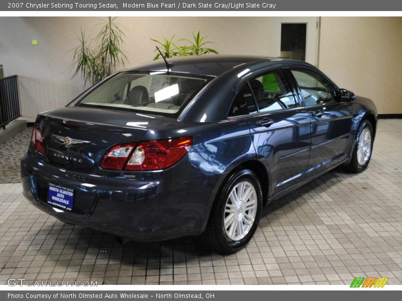 Modern Blue Pearl / Dark Slate Gray/Light Slate Gray 2007 Chrysler Sebring Touring Sedan
