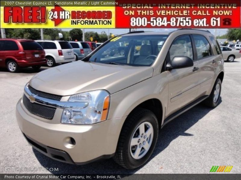 Sandstone Metallic / Light Cashmere 2007 Chevrolet Equinox LS