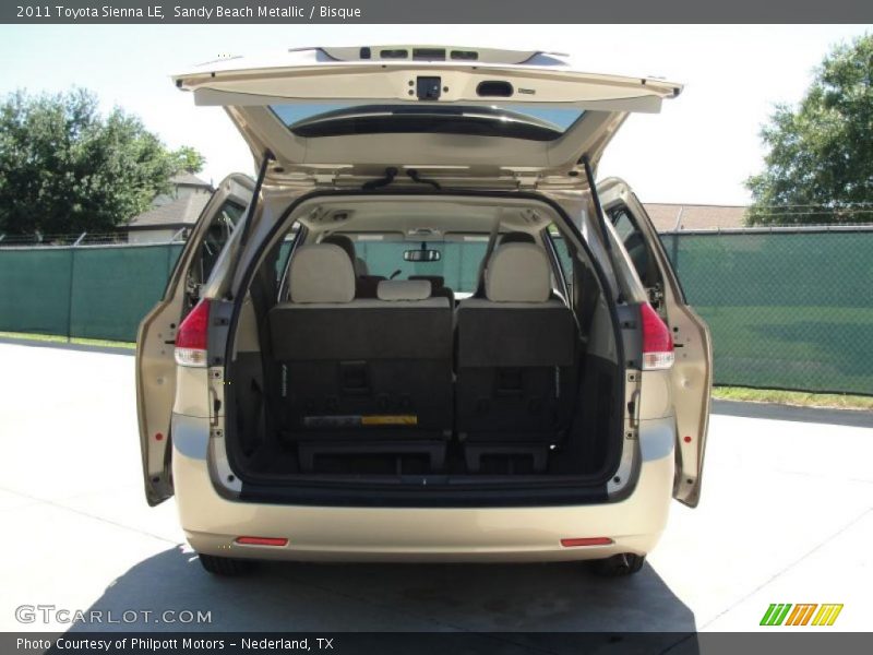 Sandy Beach Metallic / Bisque 2011 Toyota Sienna LE