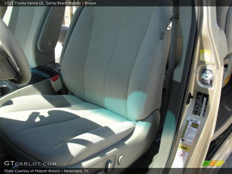 Sandy Beach Metallic / Bisque 2011 Toyota Sienna LE