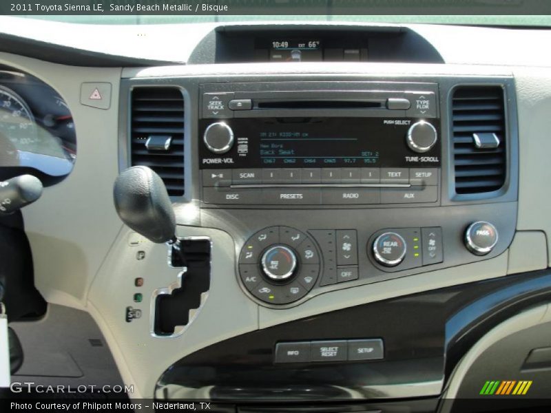 Sandy Beach Metallic / Bisque 2011 Toyota Sienna LE