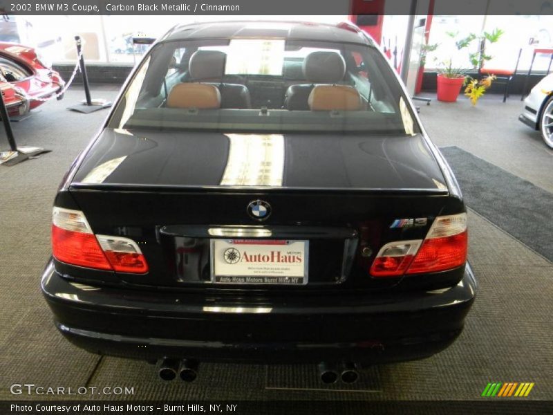 Carbon Black Metallic / Cinnamon 2002 BMW M3 Coupe
