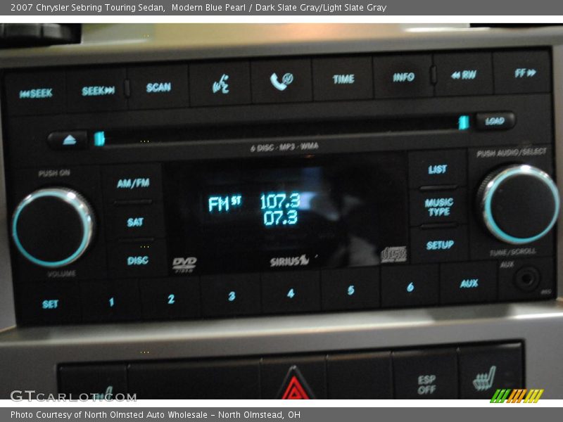 Modern Blue Pearl / Dark Slate Gray/Light Slate Gray 2007 Chrysler Sebring Touring Sedan