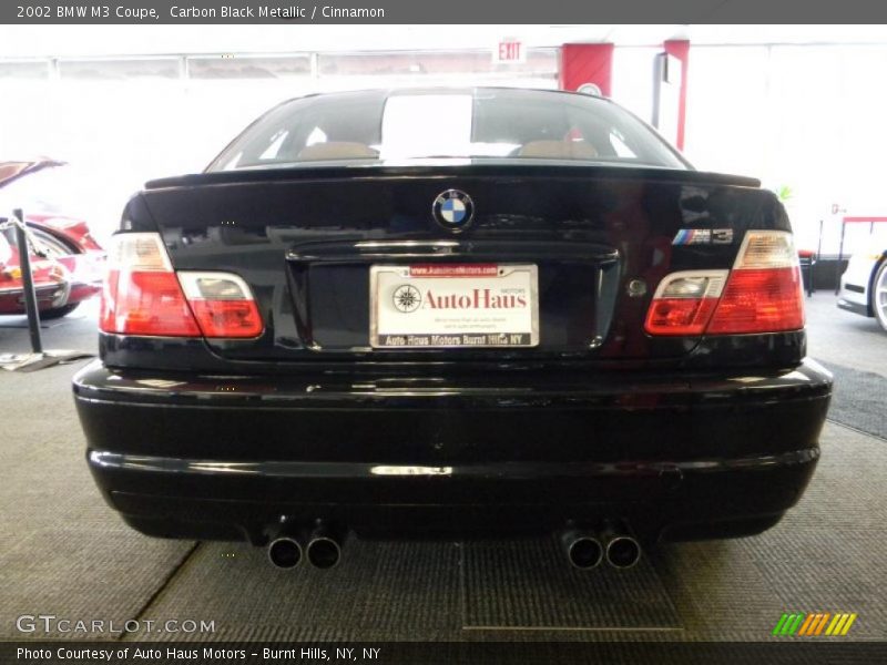 Carbon Black Metallic / Cinnamon 2002 BMW M3 Coupe