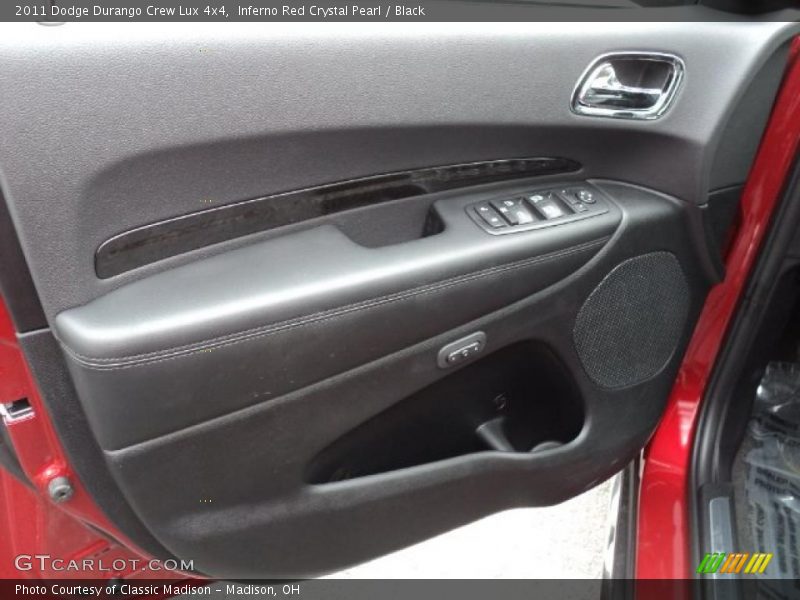 Inferno Red Crystal Pearl / Black 2011 Dodge Durango Crew Lux 4x4