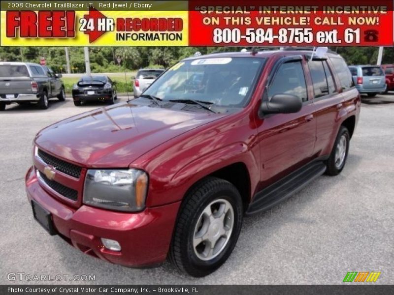 Red Jewel / Ebony 2008 Chevrolet TrailBlazer LT