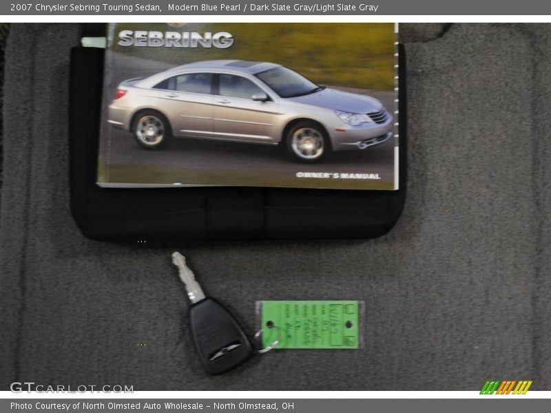 Modern Blue Pearl / Dark Slate Gray/Light Slate Gray 2007 Chrysler Sebring Touring Sedan