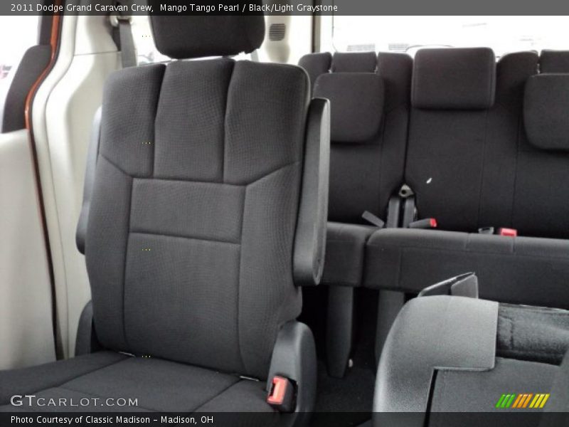 Mango Tango Pearl / Black/Light Graystone 2011 Dodge Grand Caravan Crew