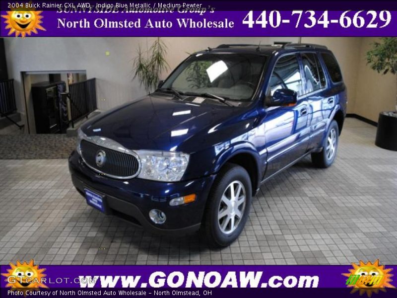 Indigo Blue Metallic / Medium Pewter 2004 Buick Rainier CXL AWD