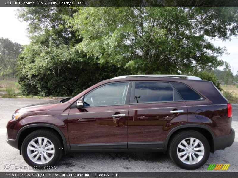 Dark Cherry / Black 2011 Kia Sorento LX V6