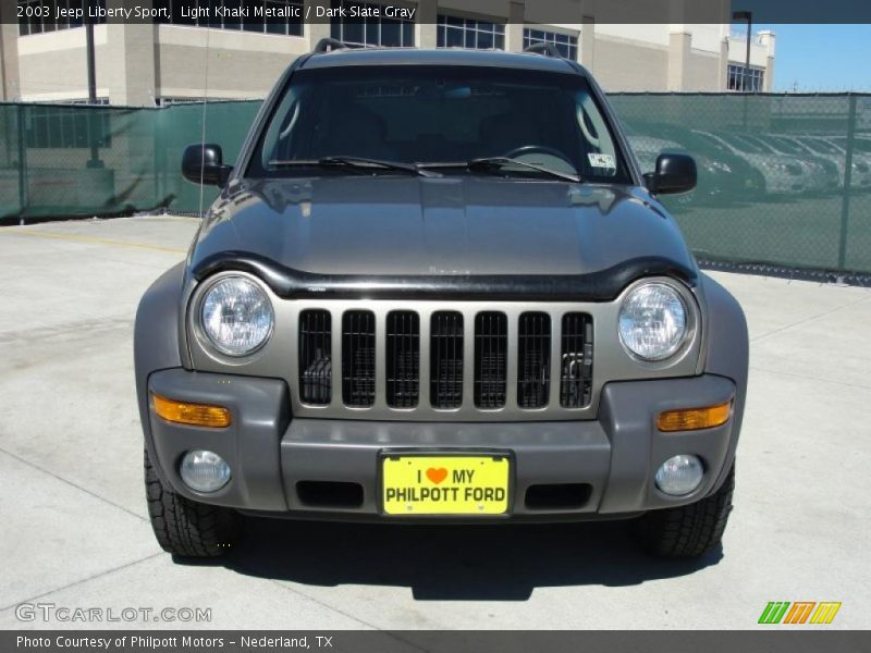 Light Khaki Metallic / Dark Slate Gray 2003 Jeep Liberty Sport