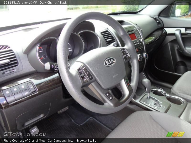 Dark Cherry / Black 2011 Kia Sorento LX V6